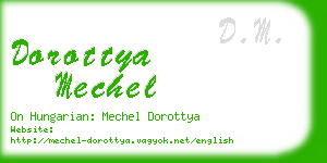 dorottya mechel business card